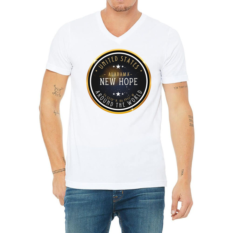 New Hope City Alabama Souvenir  New Hope Coordinat V-Neck Tee by salayobatrazf | Artistshot