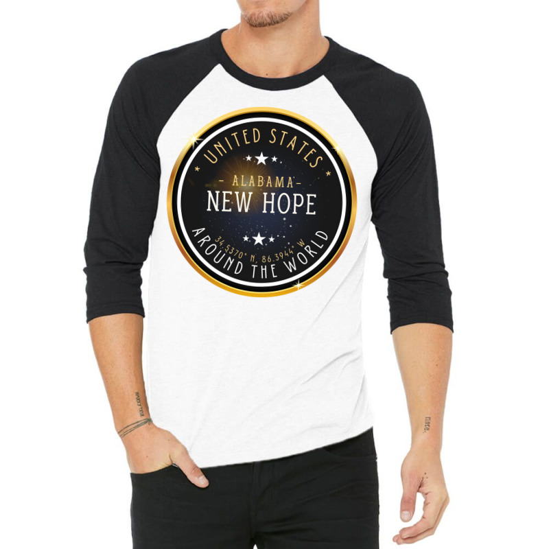 New Hope City Alabama Souvenir  New Hope Coordinat 3/4 Sleeve Shirt by salayobatrazf | Artistshot