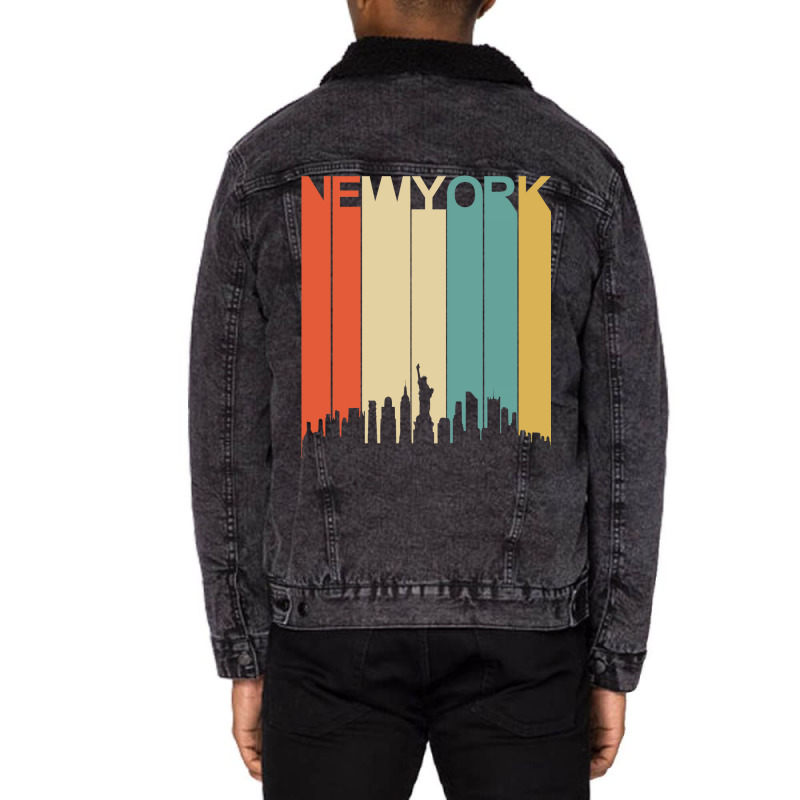 New York Vintage Unisex Sherpa-lined Denim Jacket | Artistshot