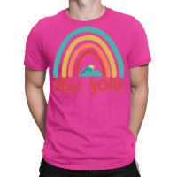 New York Retro Vintage Rainbow   New York Mountain T-shirt | Artistshot