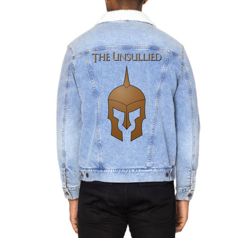 The Unsullied Coat Of Arms Heraldry Sigil   A Song Unisex Sherpa-lined Denim Jacket | Artistshot