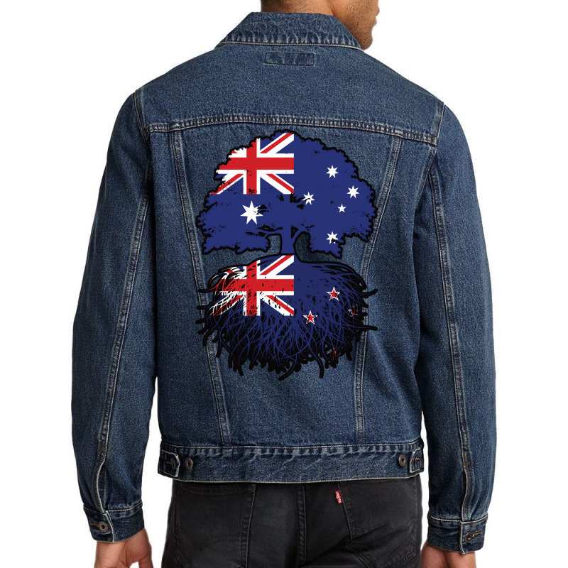 New Zealand New Zealander Australian Australia Tre Men Denim Jacket | Artistshot