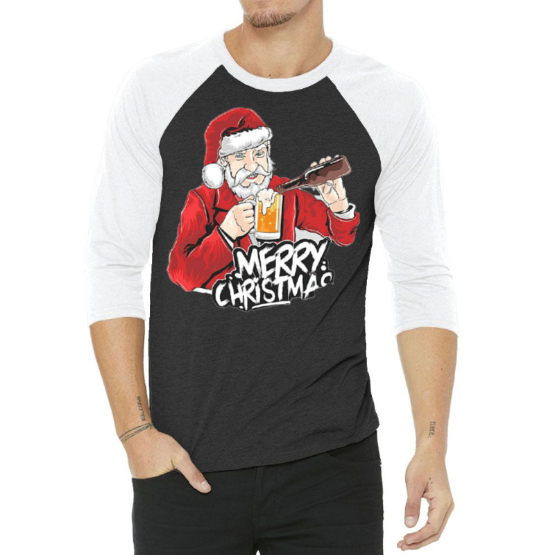 Im Dreaming Of A Wine Christmas 3/4 Sleeve Shirt by jepaceylqnb | Artistshot