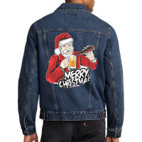 Im Dreaming Of A Wine Christmas Men Denim Jacket | Artistshot