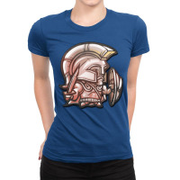 Spartan With A Shield And A Sword Ladies Fitted T-shirt | Artistshot