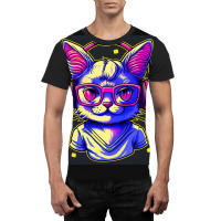 Meow Listen To Music In Earphone 1932 Graphic T-shirt | Artistshot