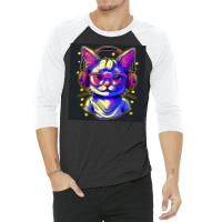 Meow Listen To Music In Earphone 1932 3/4 Sleeve Shirt | Artistshot