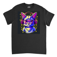 Meow Listen To Music In Earphone 1932 Classic T-shirt | Artistshot