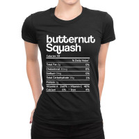 Butternut Squash Nutrition Facts Thanksgiving Christmas Food Ladies Fitted T-shirt | Artistshot