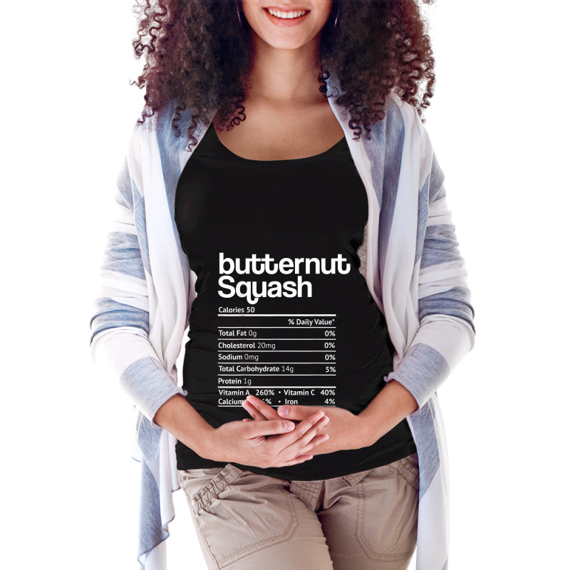 Butternut Squash Nutrition Facts Thanksgiving Christmas Food Maternity Scoop Neck T-shirt by Yuh2105 | Artistshot