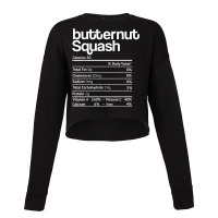 Butternut Squash Nutrition Facts Thanksgiving Christmas Food Cropped Sweater | Artistshot