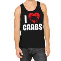 I Love Crabs Heart Crab Crustacean 70s Tank Top | Artistshot