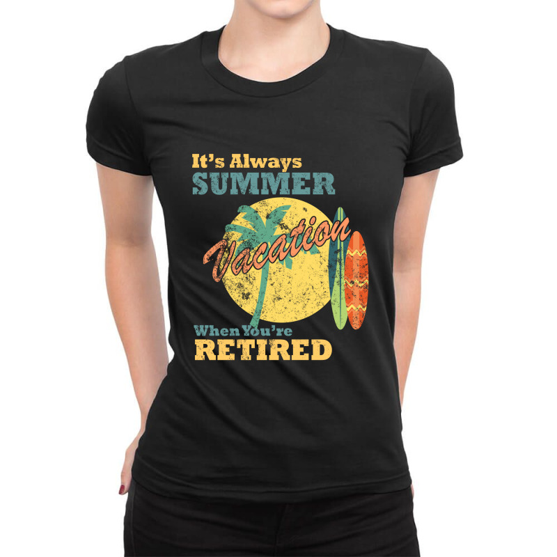 Always Summer Retired Ladies Fitted T-Shirt by Heri Iye | Artistshot