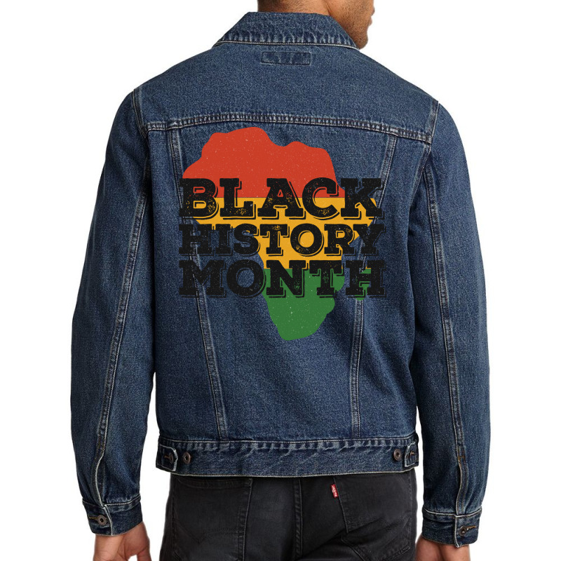 Black History Month Tumblr Yellow Men Denim Jacket | Artistshot