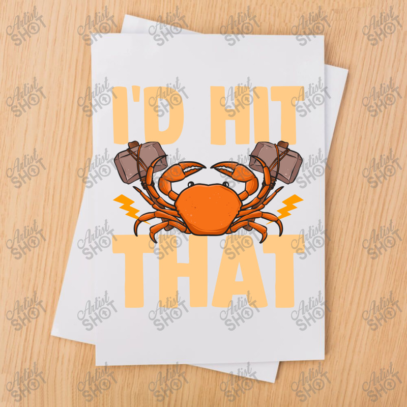 Crab Seafood Id Hit That Gift Sublimation Transfer | Artistshot