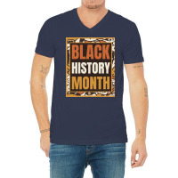 Black History Month Yellow Hippie V-neck Tee | Artistshot