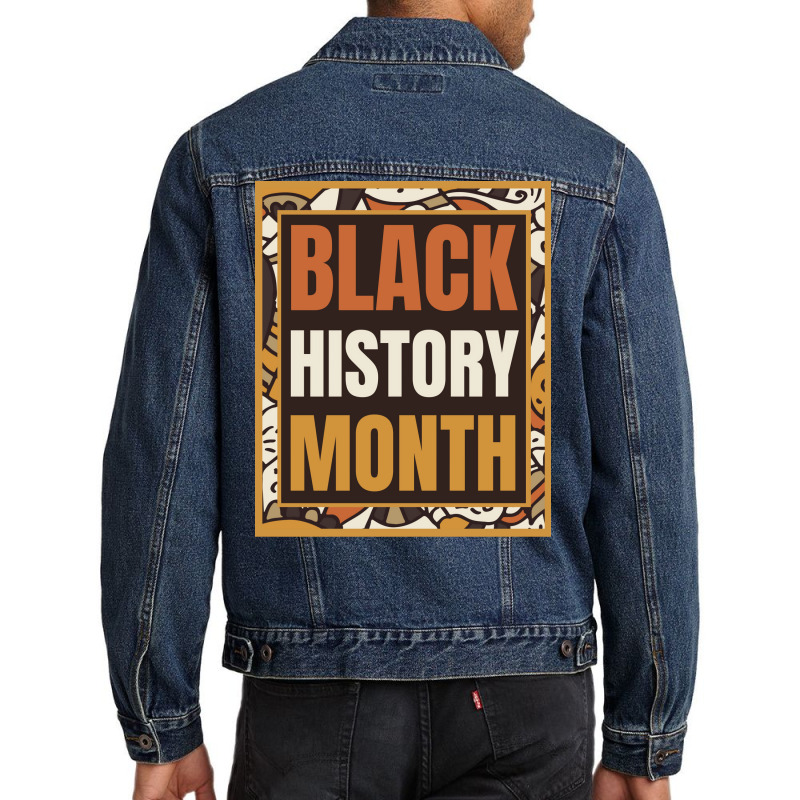 Black History Month Yellow Hippie Men Denim Jacket | Artistshot