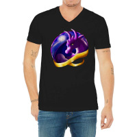 Nesting Dragon V-neck Tee | Artistshot