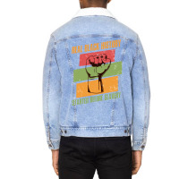 Real Black History Funny Black History Month Afric Unisex Sherpa-lined Denim Jacket | Artistshot