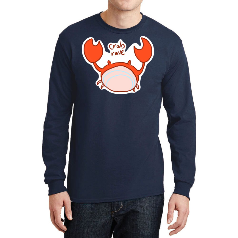 Kawaii Crab Rave Aesthetic Long Sleeve Shirts | Artistshot