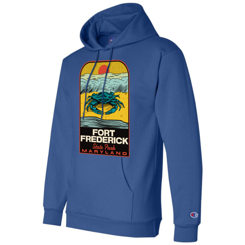 Fort Frederick State Park Md Vintage Travel Summer Champion Hoodie | Artistshot