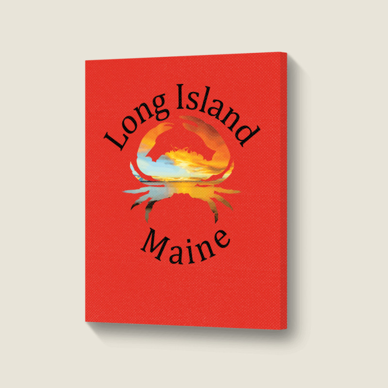 Long Island Maine Hippie Portrait Canvas Print | Artistshot