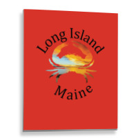 Long Island Maine Hippie Metal Print Vertical | Artistshot