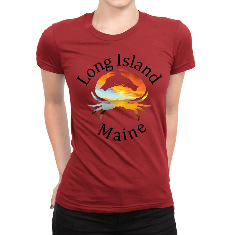 Long Island Maine Hippie Ladies Fitted T-Shirt by yambeiaxolej | Artistshot