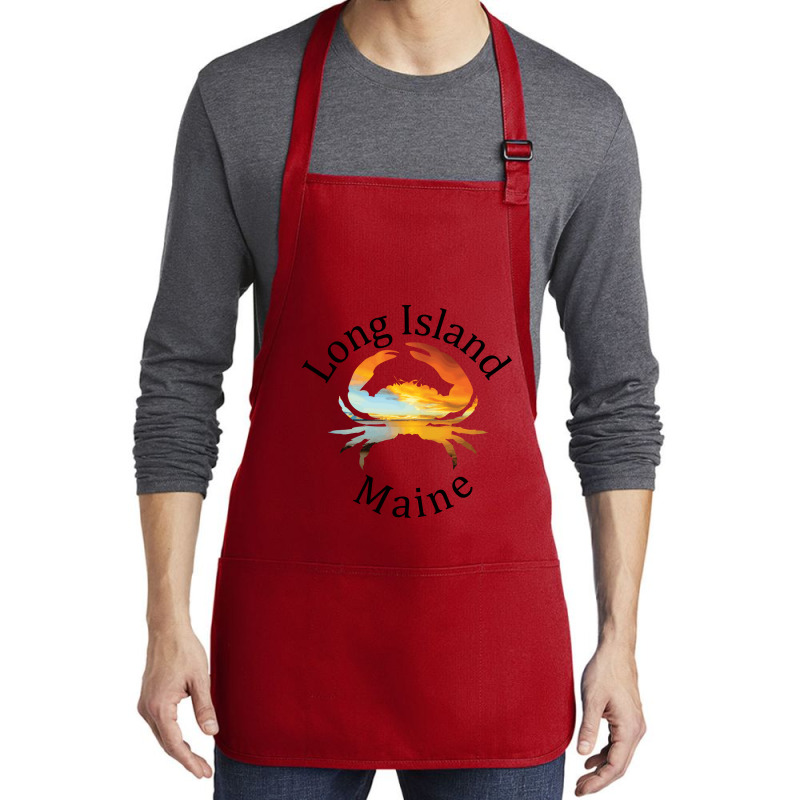 Long Island Maine Hippie Medium-length Apron | Artistshot