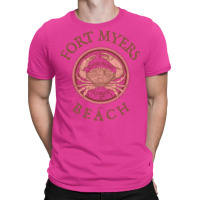 Fort Myers Beach Florida With Stone Crab On Wind R T-shirt | Artistshot