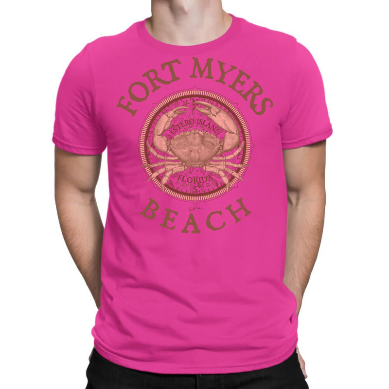 Fort Myers Beach Florida With Stone Crab On Wind R T-shirt | Artistshot