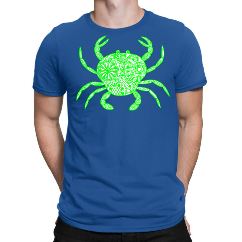 Mandala Crab Green And White Boy T-shirt | Artistshot