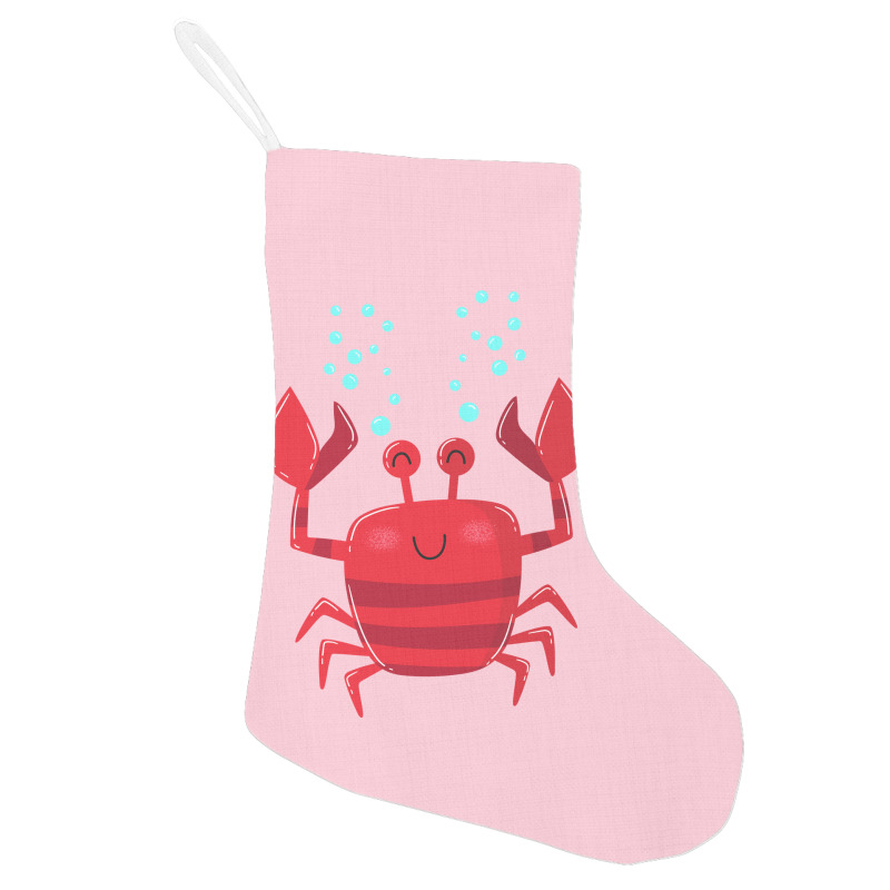 Smiling Crab Vintage Holiday Stocking | Artistshot