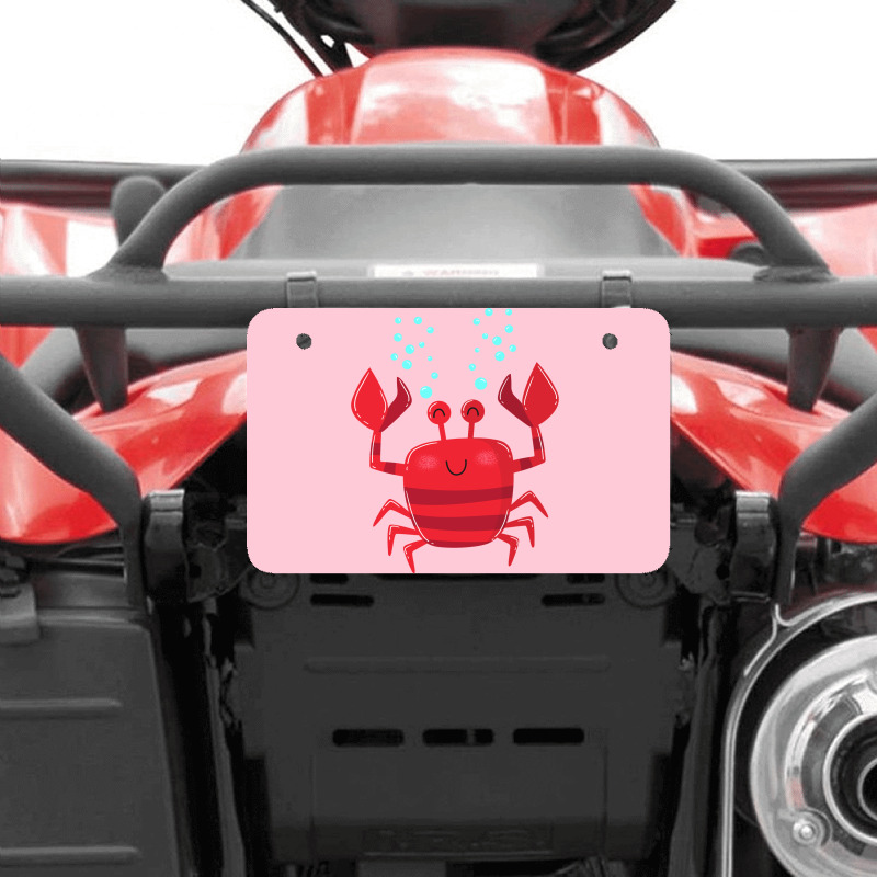 Smiling Crab Vintage Atv License Plate | Artistshot