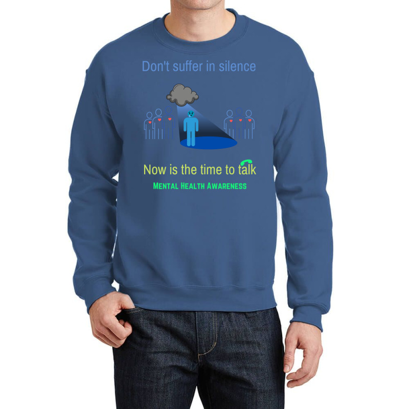 Dont Suffer In Silence Tumblr Crewneck Sweatshirt by domoajoedthb | Artistshot