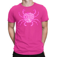 Mandala Crab Pink And White Yellow T-shirt | Artistshot