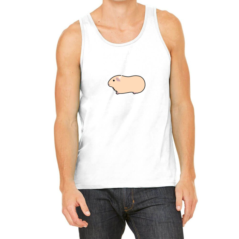 Anatomy Of A Guinea Pig Beige Cream White Text Hum Tank Top | Artistshot