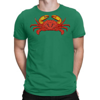 Ocean Animal Seafood Crab Green T-shirt | Artistshot