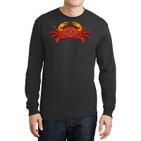 Ocean Animal Seafood Crab Green Long Sleeve Shirts | Artistshot