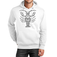 Crayfish Or Crawdad Ink Art Cool Animal Design On Unisex Hoodie | Artistshot