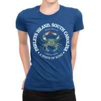 Pawleys Island Blue Crab Summer Ladies Fitted T-shirt | Artistshot