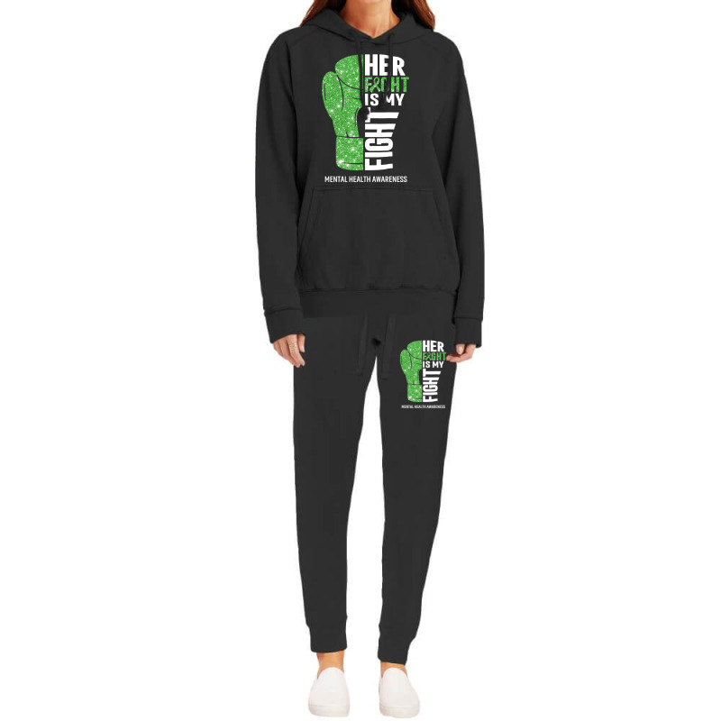 Her Fight Is My Fight Mental Health Awareness Boxi Hoodie & Jogger set by vupfiae | Artistshot