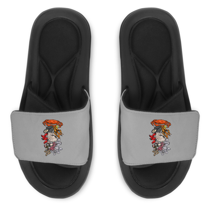 Shell Beach Life Stars Slide Sandal | Artistshot