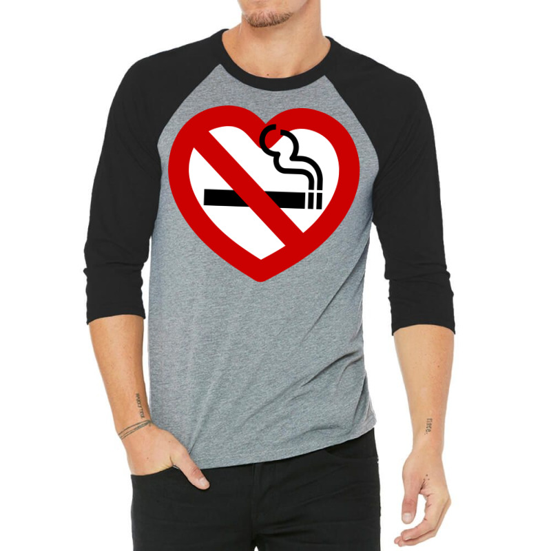 No Love For Smoking Sign Gift 3/4 Sleeve Shirt by bilakakassw0 | Artistshot