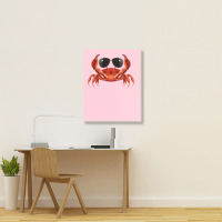 Cool Crab Red Portrait Canvas Print | Artistshot