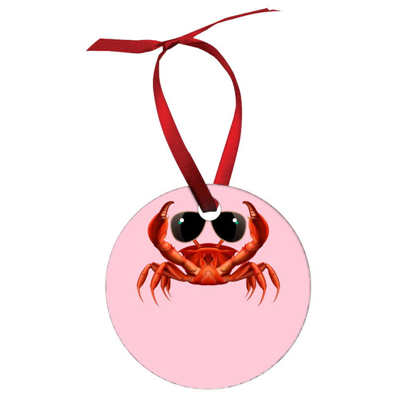 Cool Crab Red Ornament | Artistshot