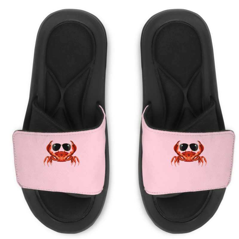 Cool Crab Red Slide Sandal | Artistshot