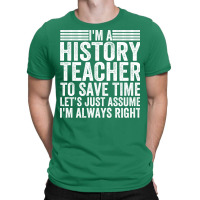 Awesome History Teacher Sayings Blue T-shirt | Artistshot