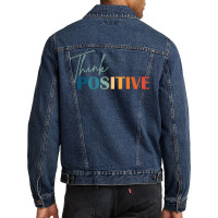 Think Positive Mental Health Matters Psychologist Men Denim Jacket | Artistshot