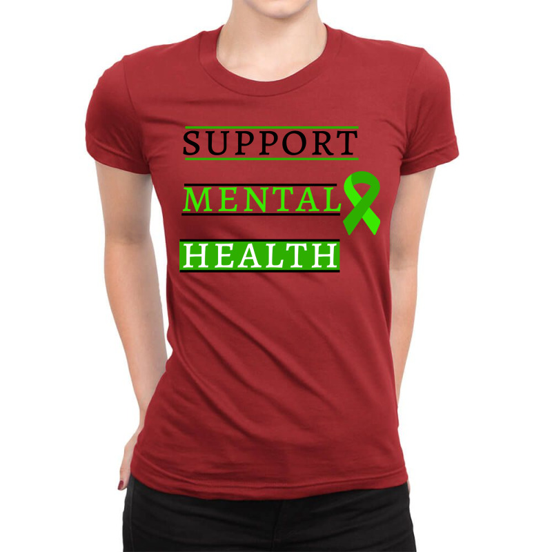 Support Mental Health Vintage Ladies Fitted T-Shirt by domoajoedthb | Artistshot